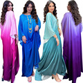 عربستان سعودی Abaya طرح های کت ساده مد لباس سبک سبک جعلی خفاشی شیب رنگ لباس ماکسی بلند عمده فروشی پارچه Abaya1