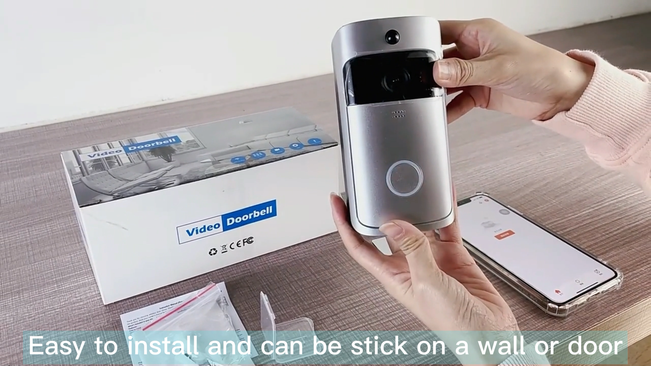 Горячие продажи Smart Home Wi -Fi Кольцо Дверь Колокол беспроводной видео Tuya Intercom Дверной звонок с камерой Intercom1