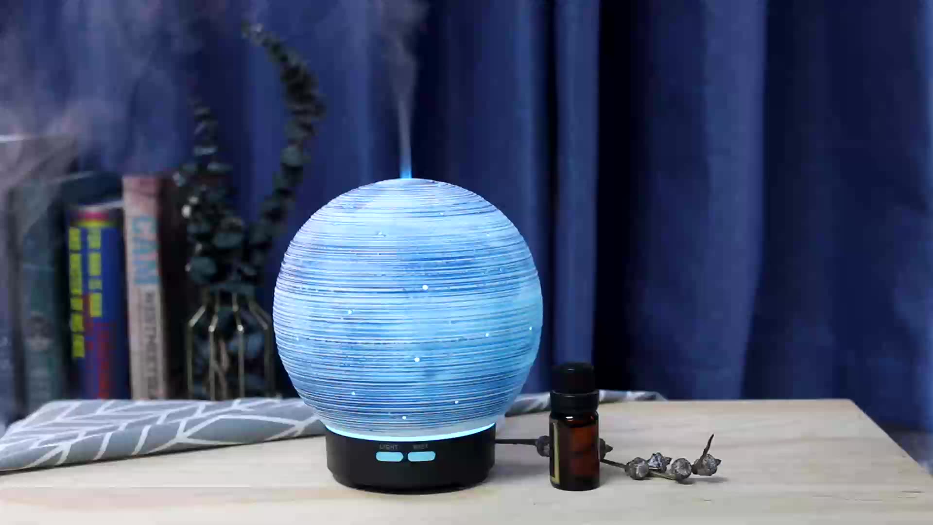 2022 Latest edition, Blue Moon Humidifier Essential Oil Fragrance Diffuser Home Ceramic diffuser to relax the mind1