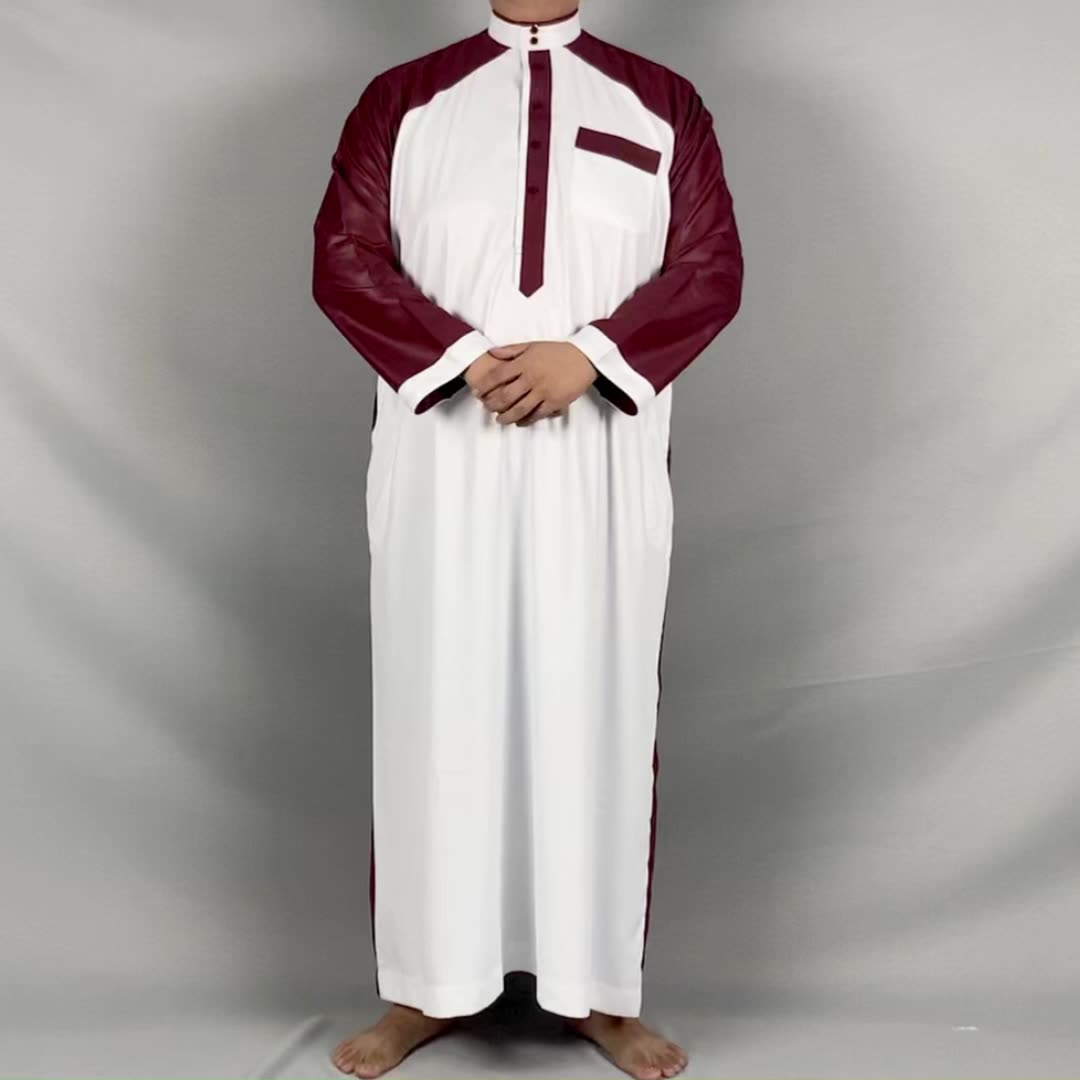 Thobe for Men Abbigliamento di preghiera islamica Musulman1