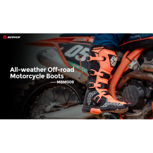 Botas de motocicletas todoterreno para todo clima-MBM009