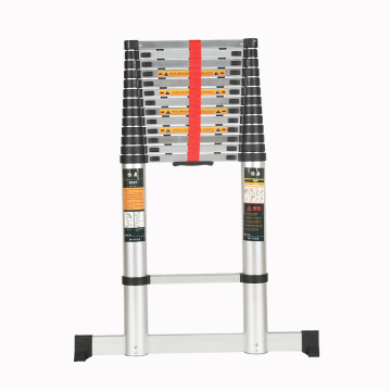 Telescopic folding ladder