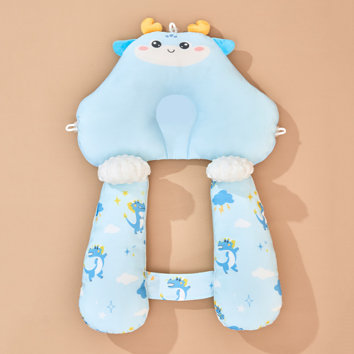 2024 New design, baby comfort styling pillow - Dragon baby blue