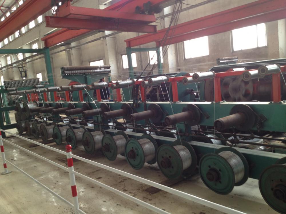 steel wire and aluminium wire armouring machine 