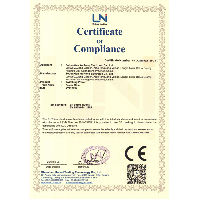 CE Certificate