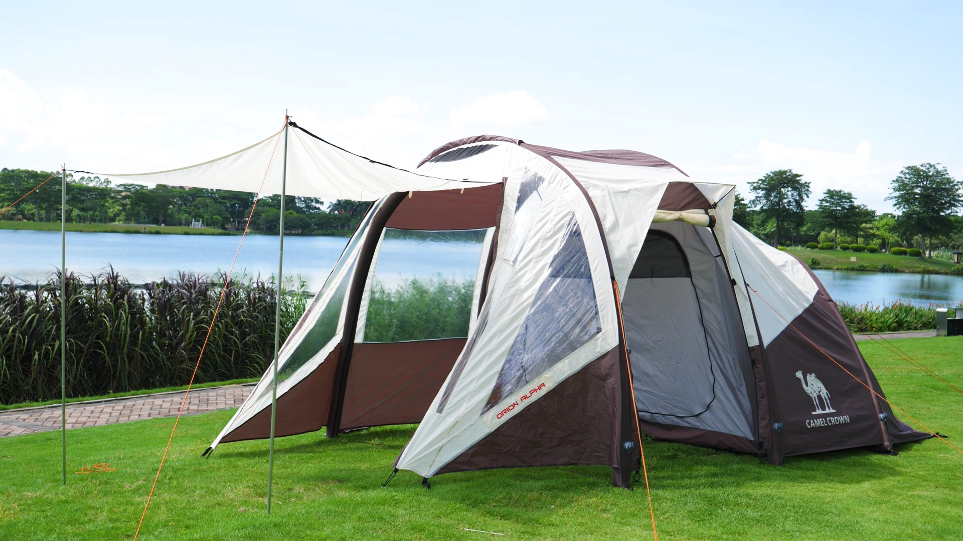Camel Quick Setup tragbares benutzerdefiniertes Design wettbewerbsfähiger Preis Quick Eröffnungszelt Winter Glamping Zelte Familie Pop -up Tent1