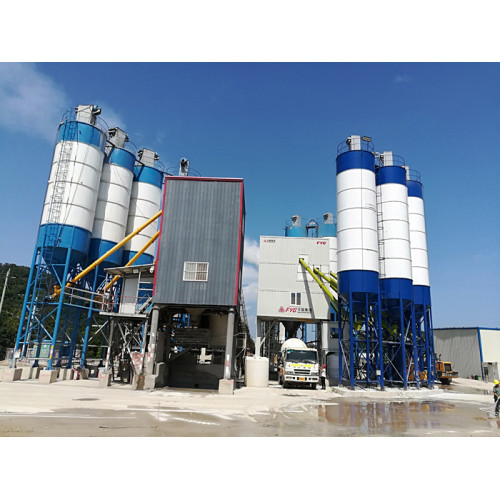 FYG HZS180 Modular Mixing Plants สนับสนุนการก่อสร้างท่าเรือ Logistics Xiaomo International Logistics