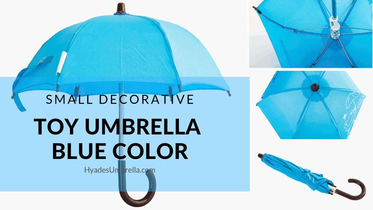 Small Decorative Toy Umbrella Blue Color