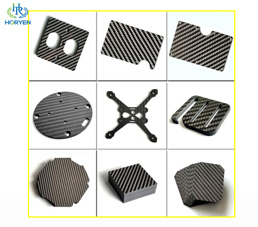 Proceso de piezas CNC de fibra de carbono