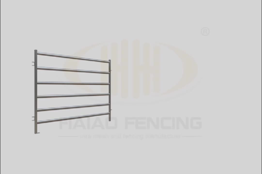 Panel Lembu Barang Murah 7 Bar Galvanized Lembu Panel Pagar Ternakan Logam Untuk Dijual1