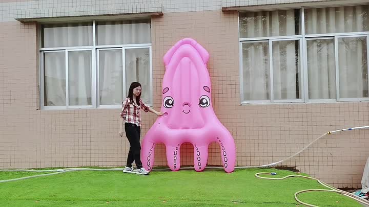 Pink Inflatable Squid Float