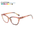 Wholesale Trendy Ladies' Retro Reading Glasses with Custom LOGO and Unique Cat-Eye Frames - High Quality1
