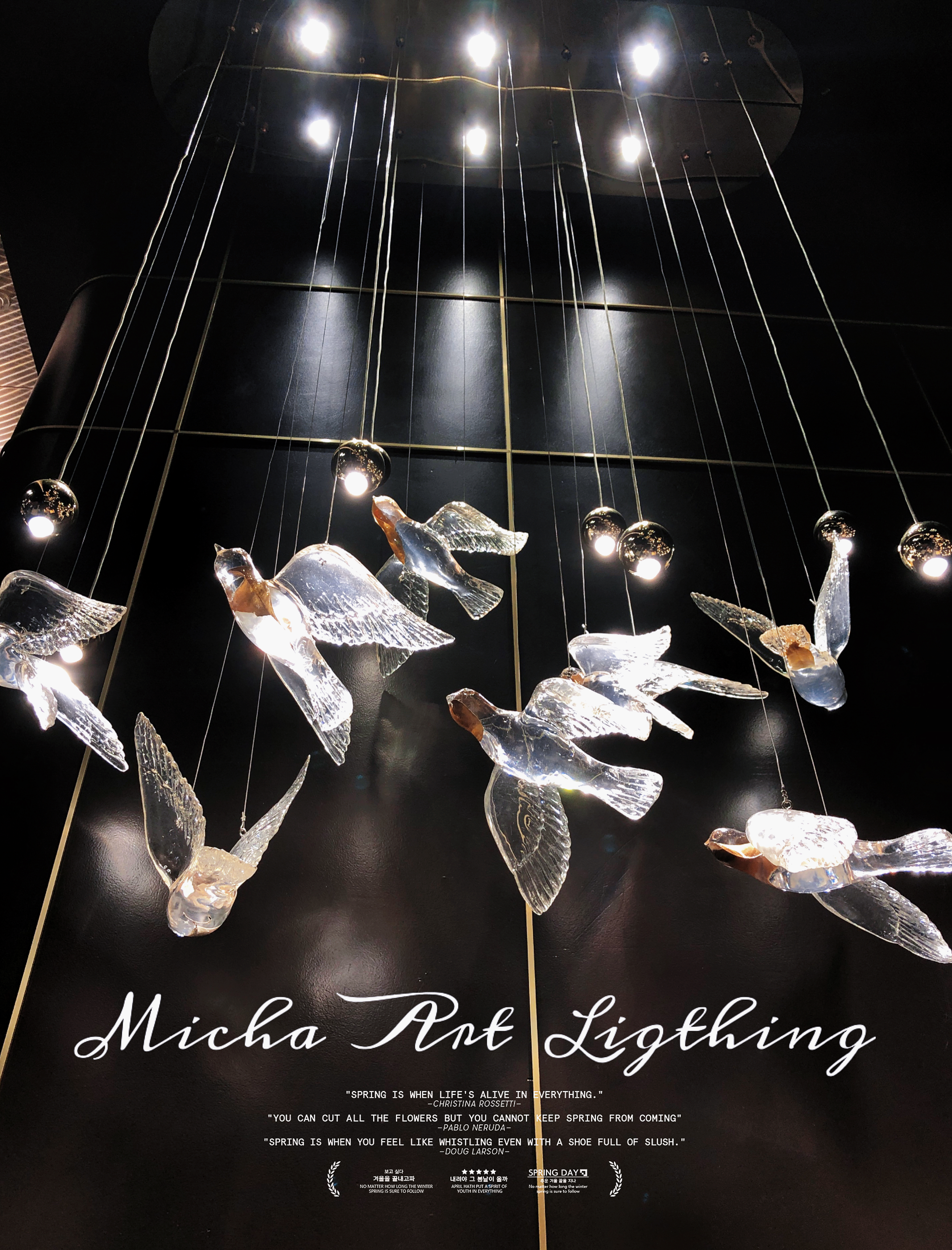 Новый дизайн подвесной ламп птиц