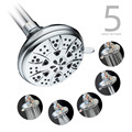4 Inch 5 Function Fixed Shower Head with Massage Jetting1