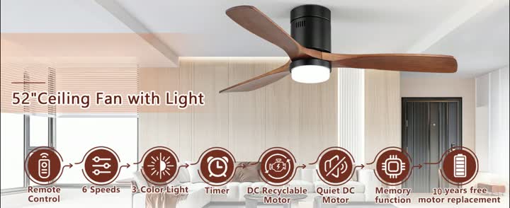 Современный скандинавский потолочный вентилятор