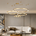 Nordic Modern Gold LED Chandelier for Indoor Living Room1