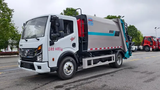 Lori Tolak Mampatan Dongfeng 4X2 7cbm Ketibaan Baru untuk Kebersihan Perbandaran1