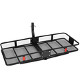 2024 New Style Hitch Mounted Steel Cargo Carrier Basket1