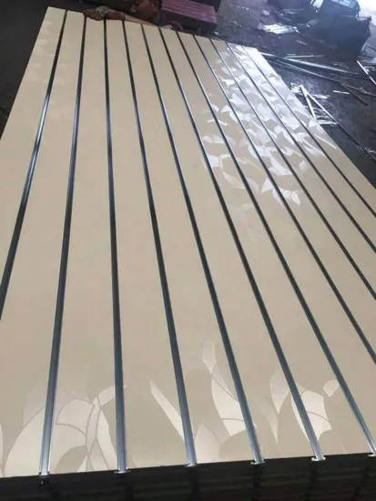 China Factory Produce 7-11grooves Melamine Faced MDF/Slot MDF1