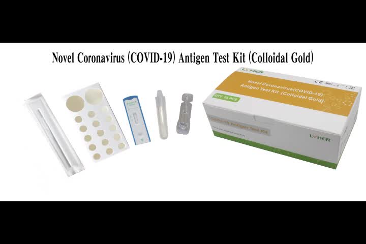 Coronavirus (COVID-19) Antigen Test Kit (Colloidal Gold) For self-testing
