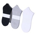Cheapest Breathable Wholesale Pure Color Polyester Cotton Ankle Socks for Men1