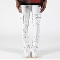 OEM Custom Plus Size Ripped Hip Hop Rapper Ανδρών Jeans Skinny Jeans Manufactures1