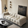 Tombol Furnitur Ruang Tamu Modern Disesuaikan Tufted 3 4 Sofa Kulit Sofa SET1 SET1 SET1