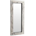 Large Retro White Wood Wall Mirror - Longframe Full Length Decorative Mirror1