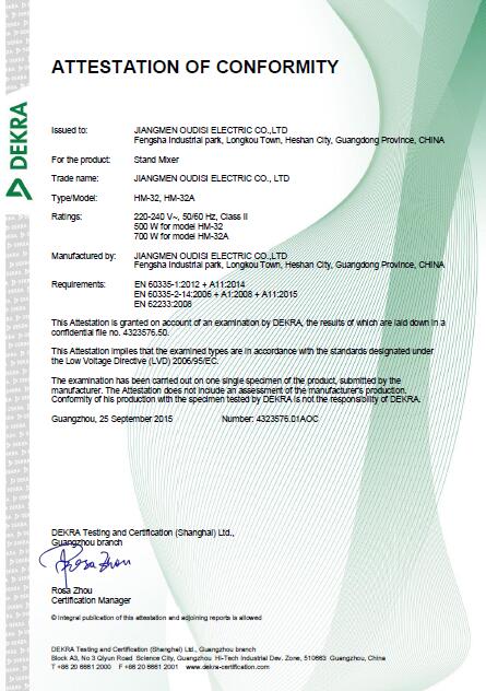 CB certificate