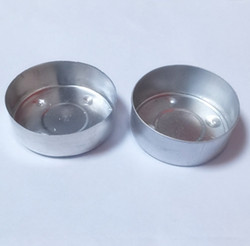 Aluminum cups for tealight candle