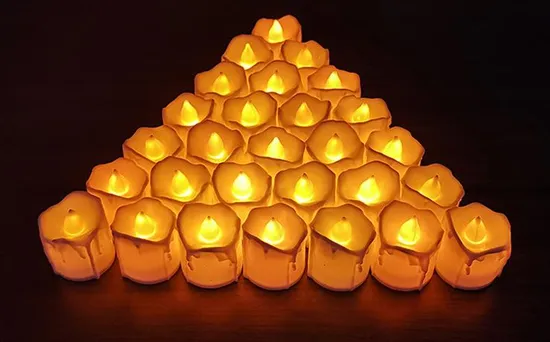 Velas de Natal LED - luzes decorativas operadas por bateria para festas1