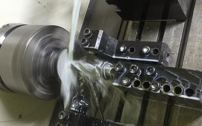 Rough machining step in turning stainless steel