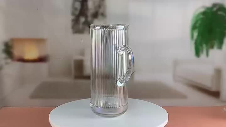 colored plating crystal drinking glass water jug