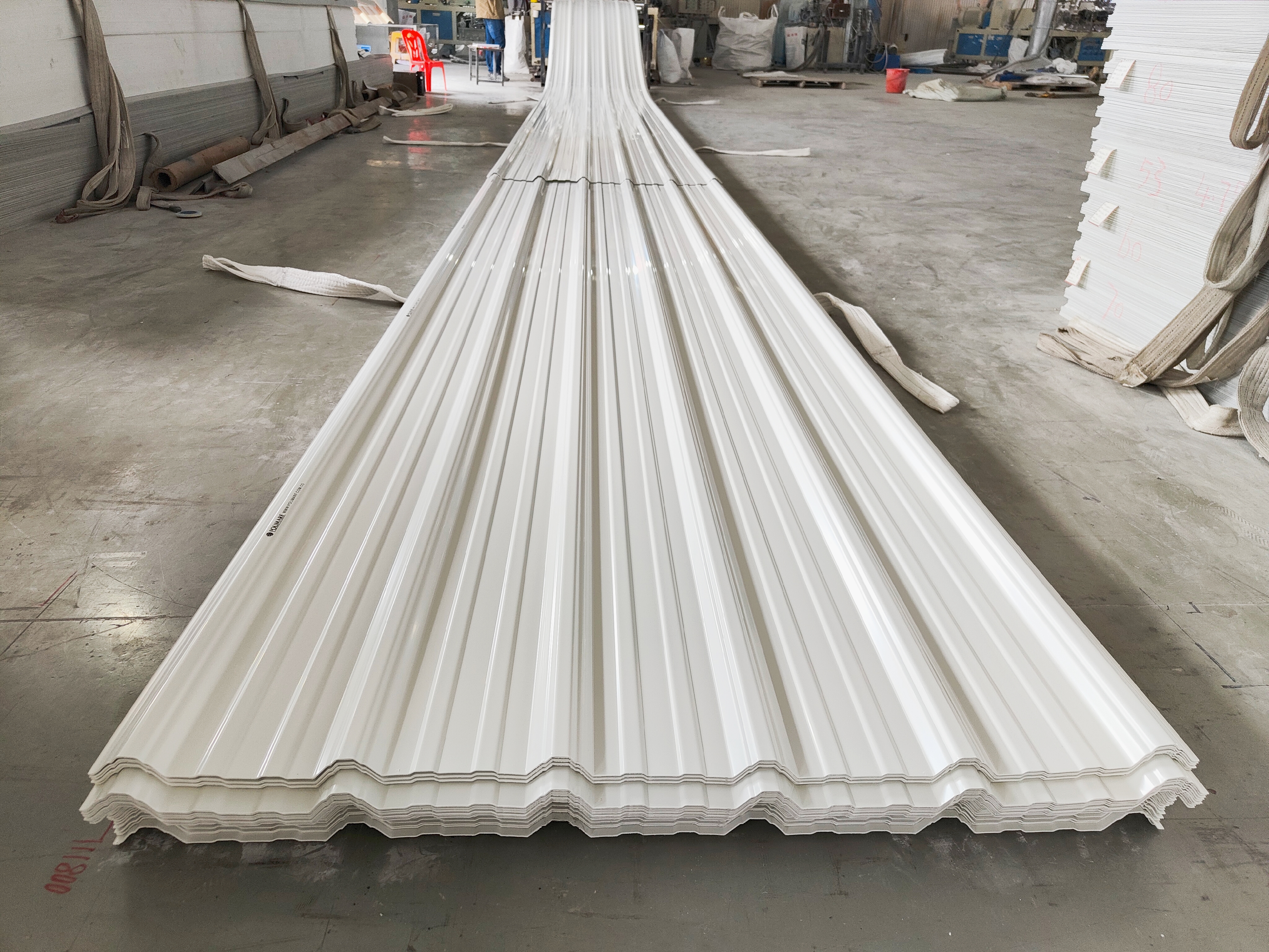 production of pvc roof sheet