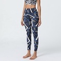 Custom Geometry Print Polyester Spandex Leggings for Women1