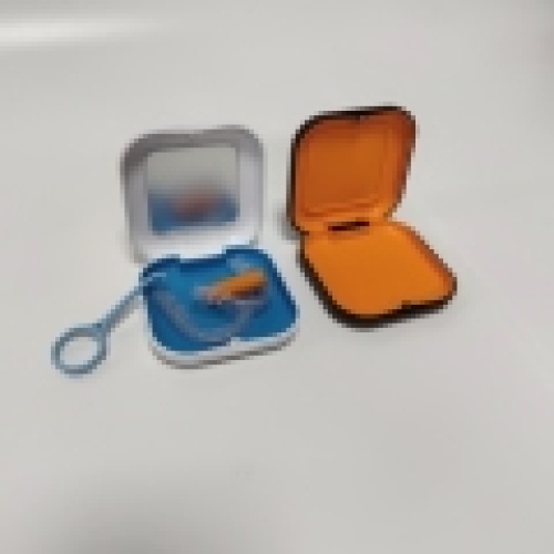 Square Orthodontic Alignment Box Mirror PC Plastic Thickness Handmade Shape Includes TPR Inner Retainer (Model HN-345)1