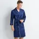 Mens Kimono Satin Silk Robe με σωληνώσεις