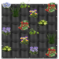 36 bolsillos colgantes bolsas de macetas verticales plantillas montadas en la pared bolsas de cultivo de hierbas plantador de jardín al aire libre de cultivo en interiores1