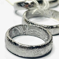 Authentic Gibeon and Muonionalusta Iron Meteorite Rings - Wholesale Mens and Womens Solid Natural Meteorite Rings1
