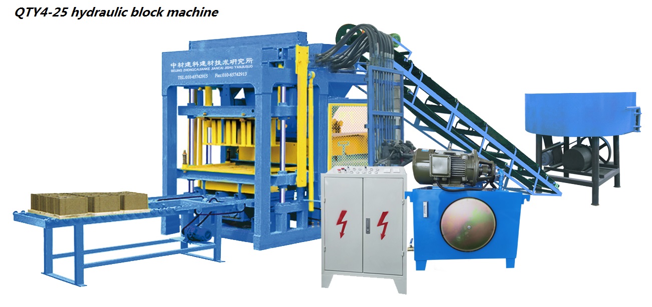 QTY4-25 block machine reliable hydraulic system