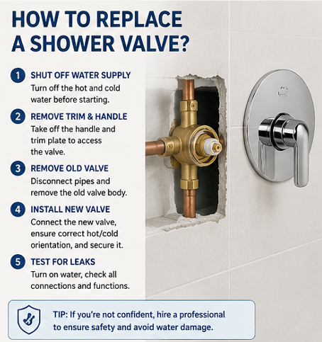 How to Replace a Shower Valve?