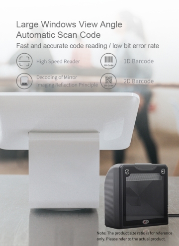 XL-2310 Big Window Imager Desktop Barcode Scanner 