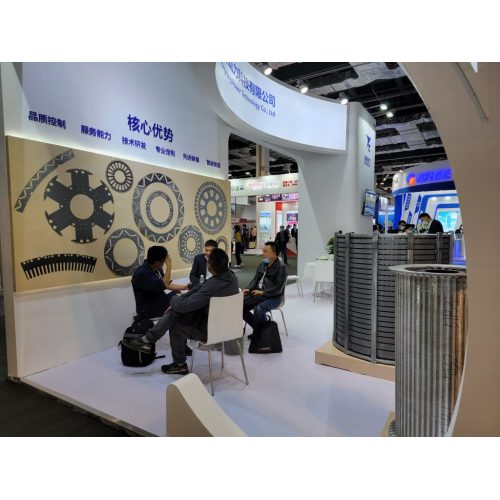 The stator and rotor produced by Yongrong participated in CWIEME Shanghai