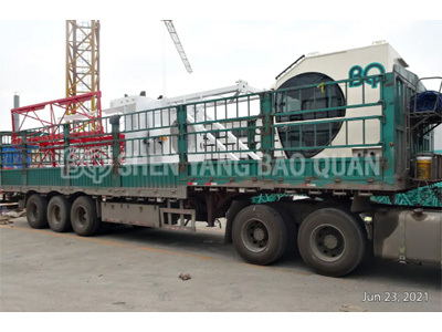 BQ Tower Crane- ის უახლესი გადაზიდვა