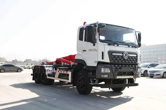 16 Tan Cangkuk Lengan Lori Sampah Bekalan Terus Kilang Dongfeng 4X2 Angkat Cangkuk untuk Kutipan Sampah1