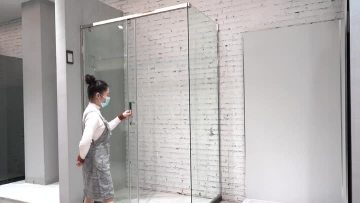 Side panel shower enclosure