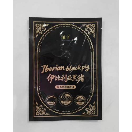 נרתיק שטוח עם שלושה צדדיים לבשר חזיר איברי שחור קפוא מיובא