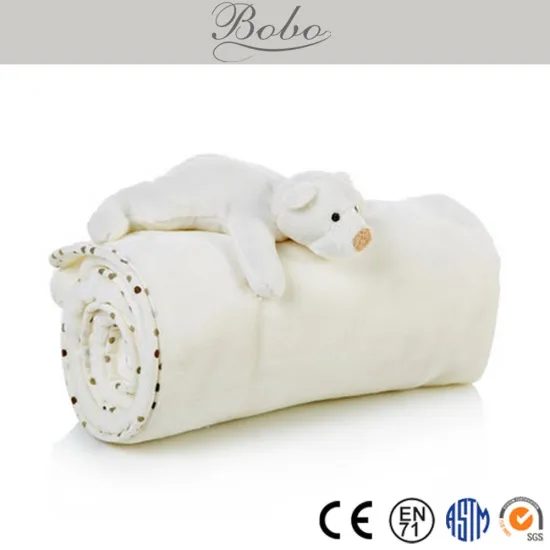 High quality classic animal shaped plush baby blanket