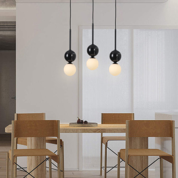 Modern Glass Ball Pendant Lamp - LED Hanging Light for Living Room Decoration