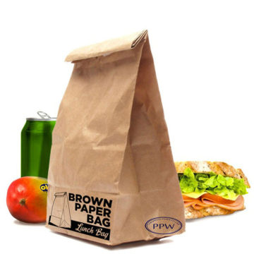 cheap candy kraft paper bag without handle solid paper bag wholesale